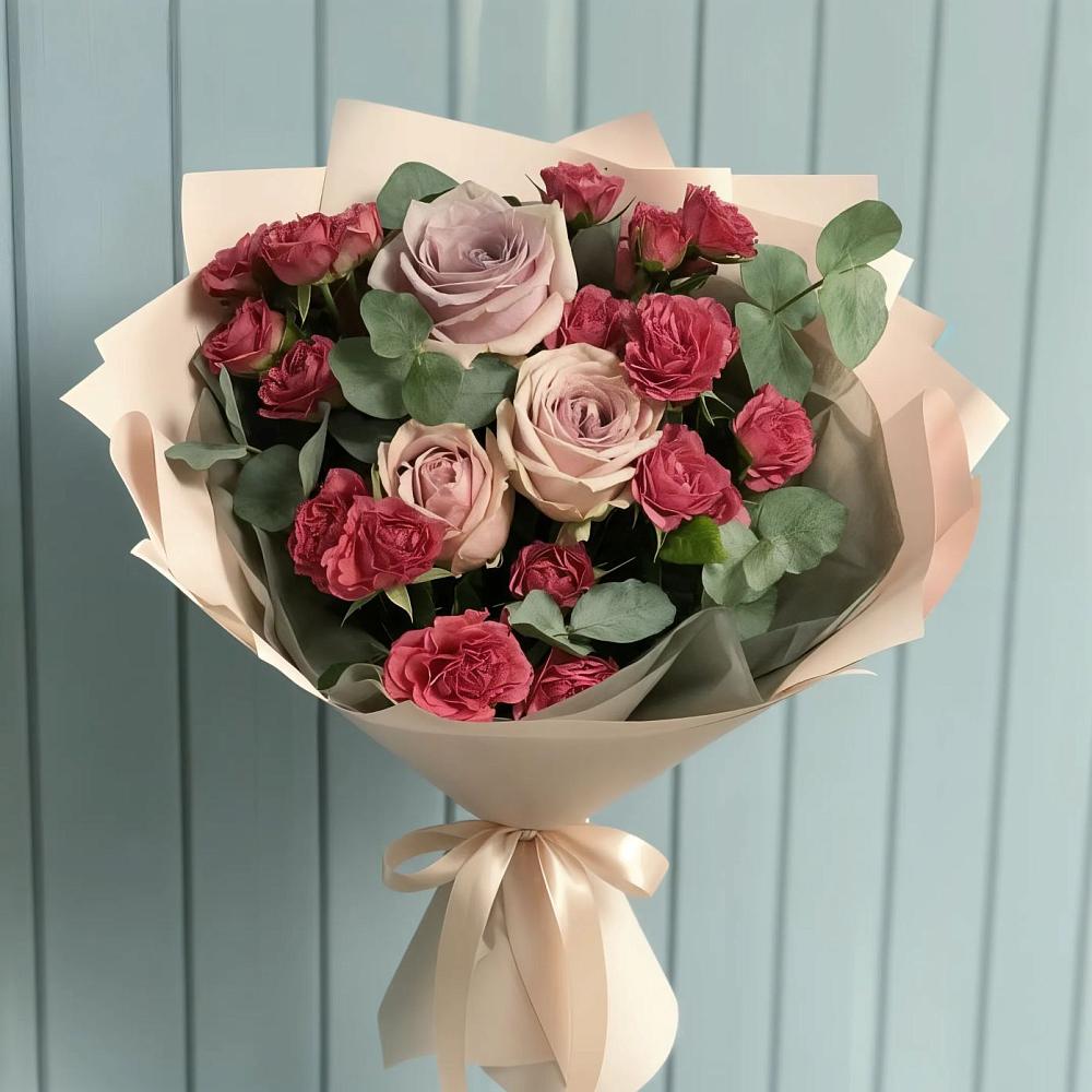 Букет цветов из: Гвоздики и Розы в Камышине