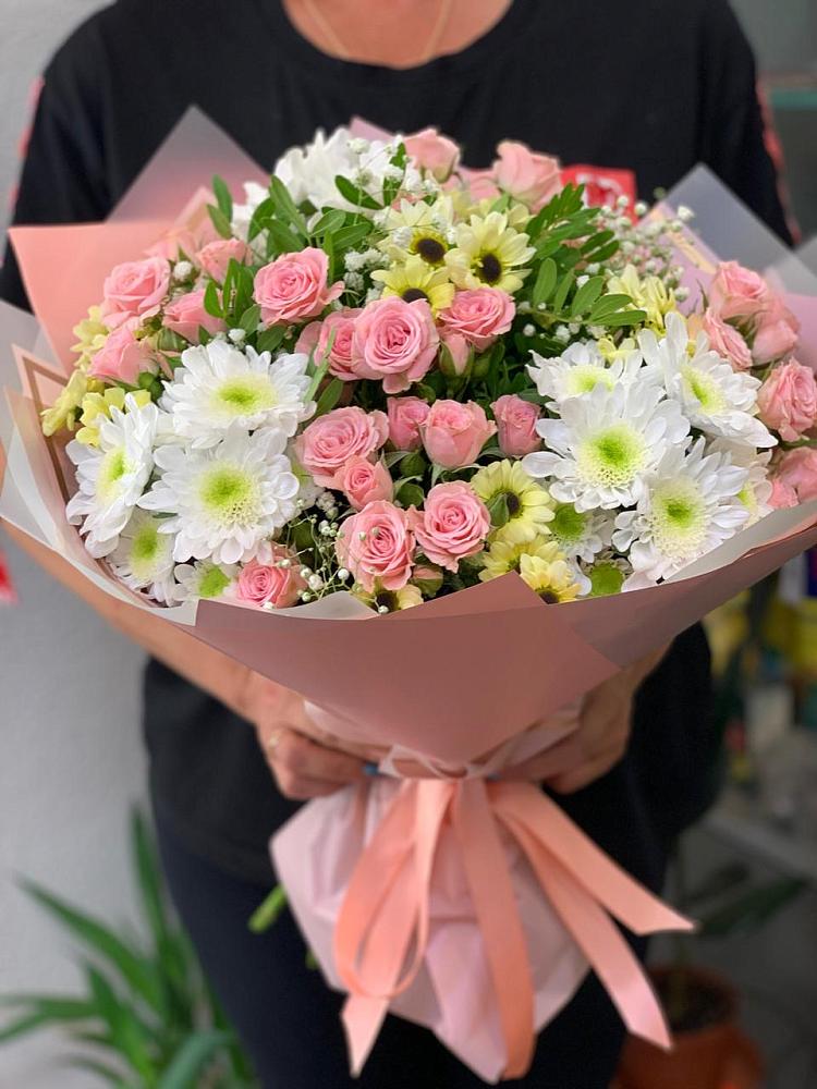 Букет цветов из: Розы и Хризантемы в Камышине