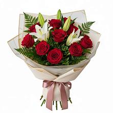 Букет цветов из:  Лилии и Розы в Камышине