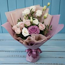 Букет цветов из:  Розы и Лизиантусы в Камышине