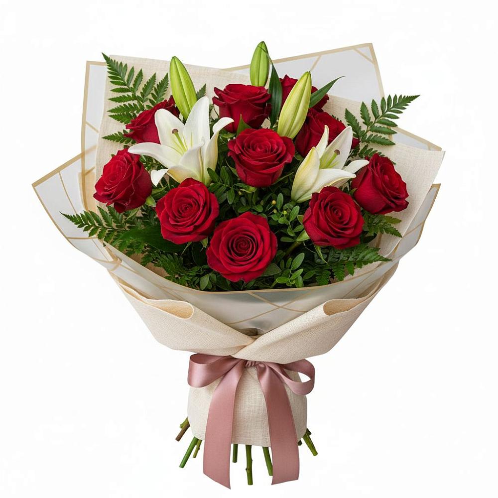 Букет цветов из: Лилии и Розы в Камышине