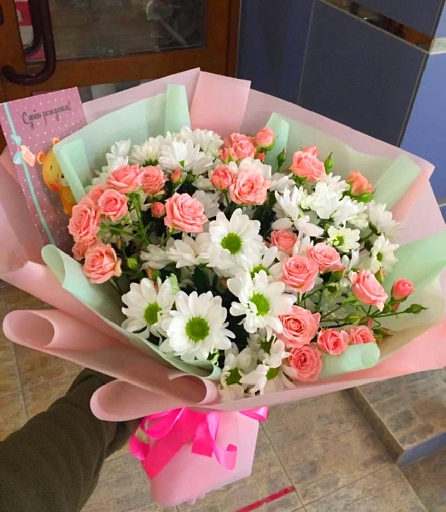 Букет цветов из: Розы и Хризантемы в Камышине