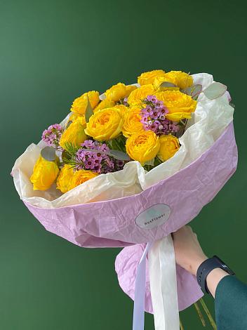 Букет Кустовые желтые розы в Камышине