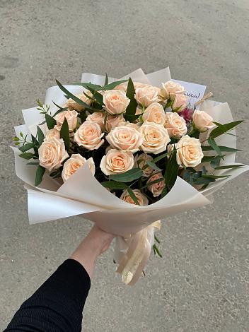 Букет Кремовые розы Латте в Камышине