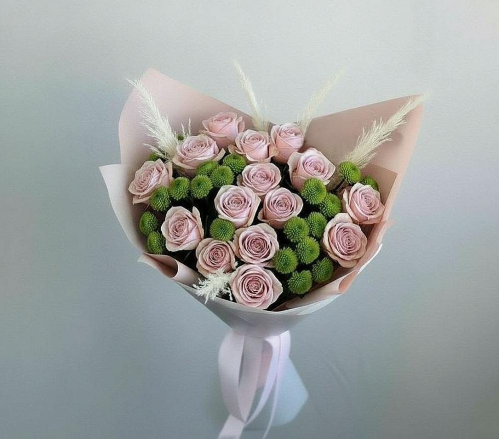 Букет цветов из: Розы и Хризантемы в Камышине