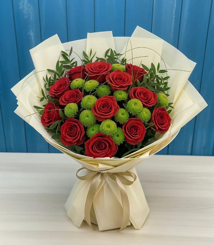 Букет цветов из: Розы и Хризантемы в Камышине