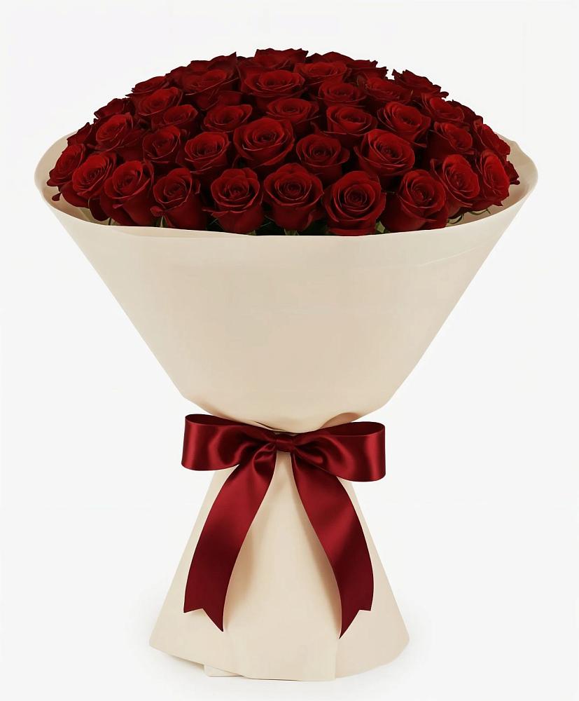 Букет 101 Бордовая роза Блэк Бакарра в Камышине